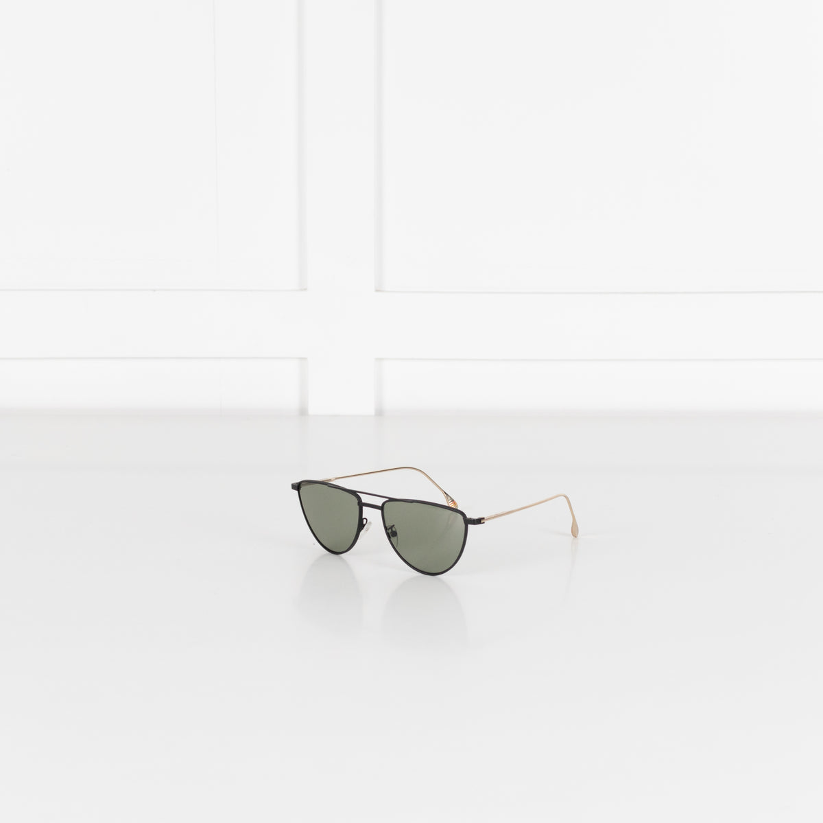 Paul Smith Garner Black Lens Gold Arm Sunglasses