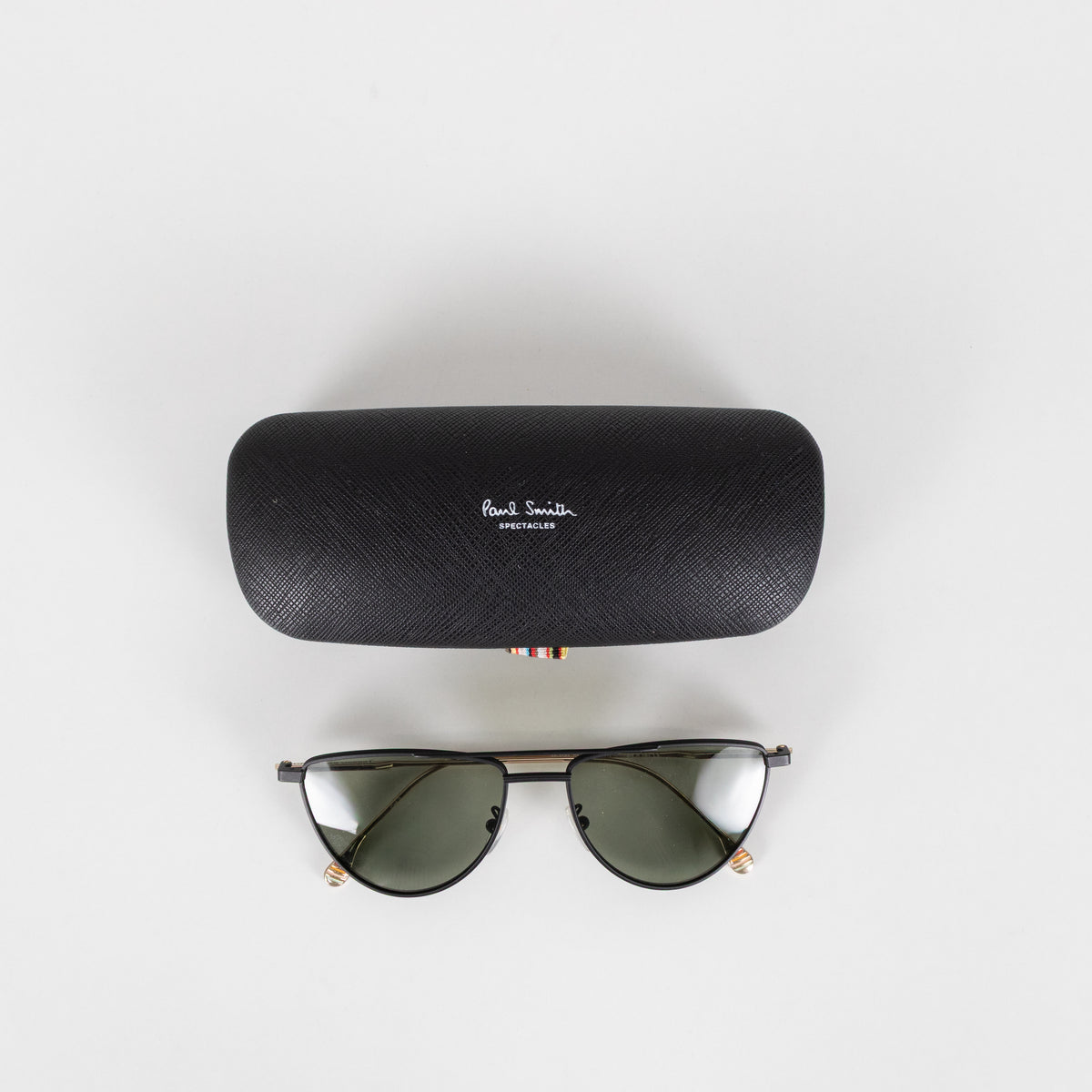 Paul Smith Garner Black Lens Gold Arm Sunglasses