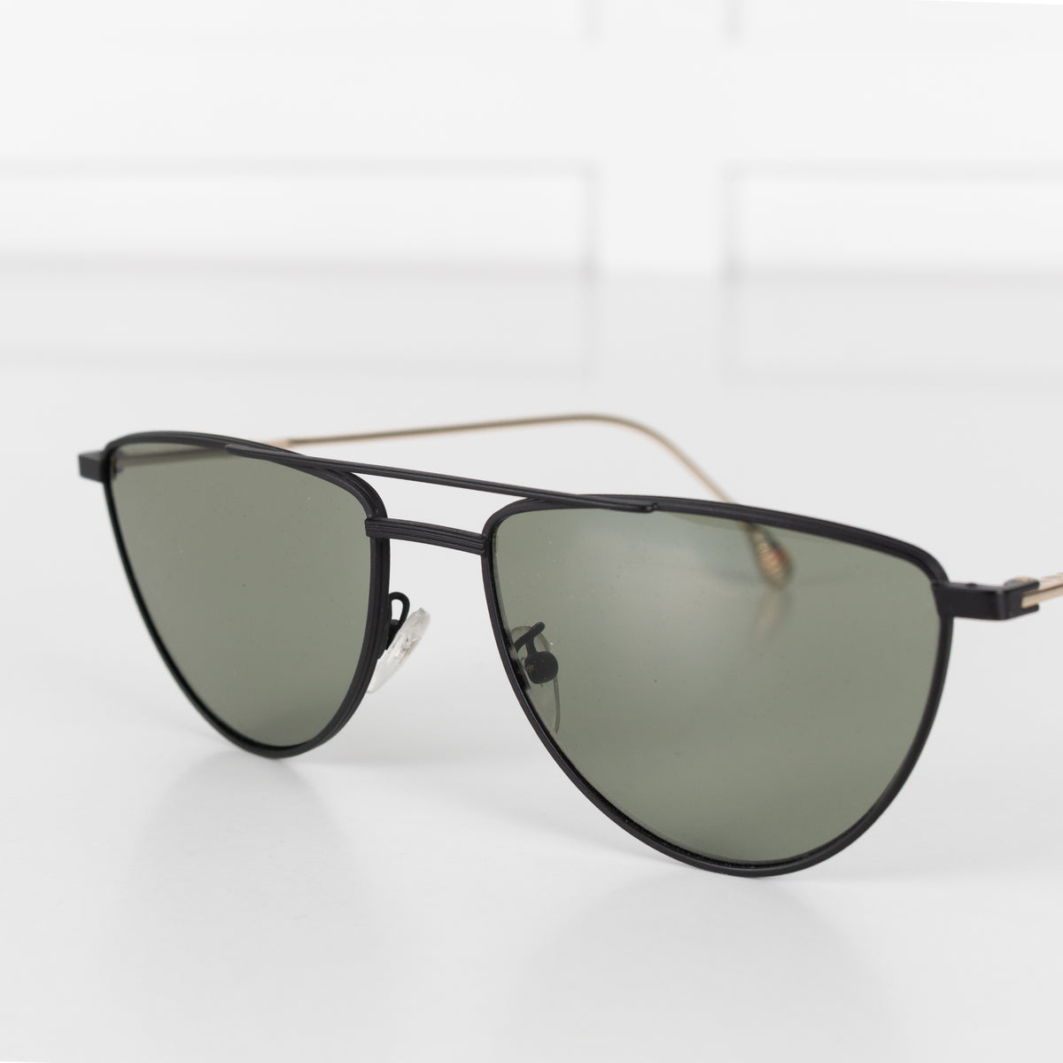 Paul Smith Garner Black Lens Gold Arm Sunglasses