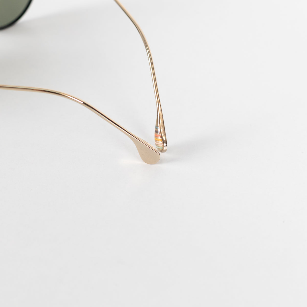 Paul Smith Garner Black Lens Gold Arm Sunglasses