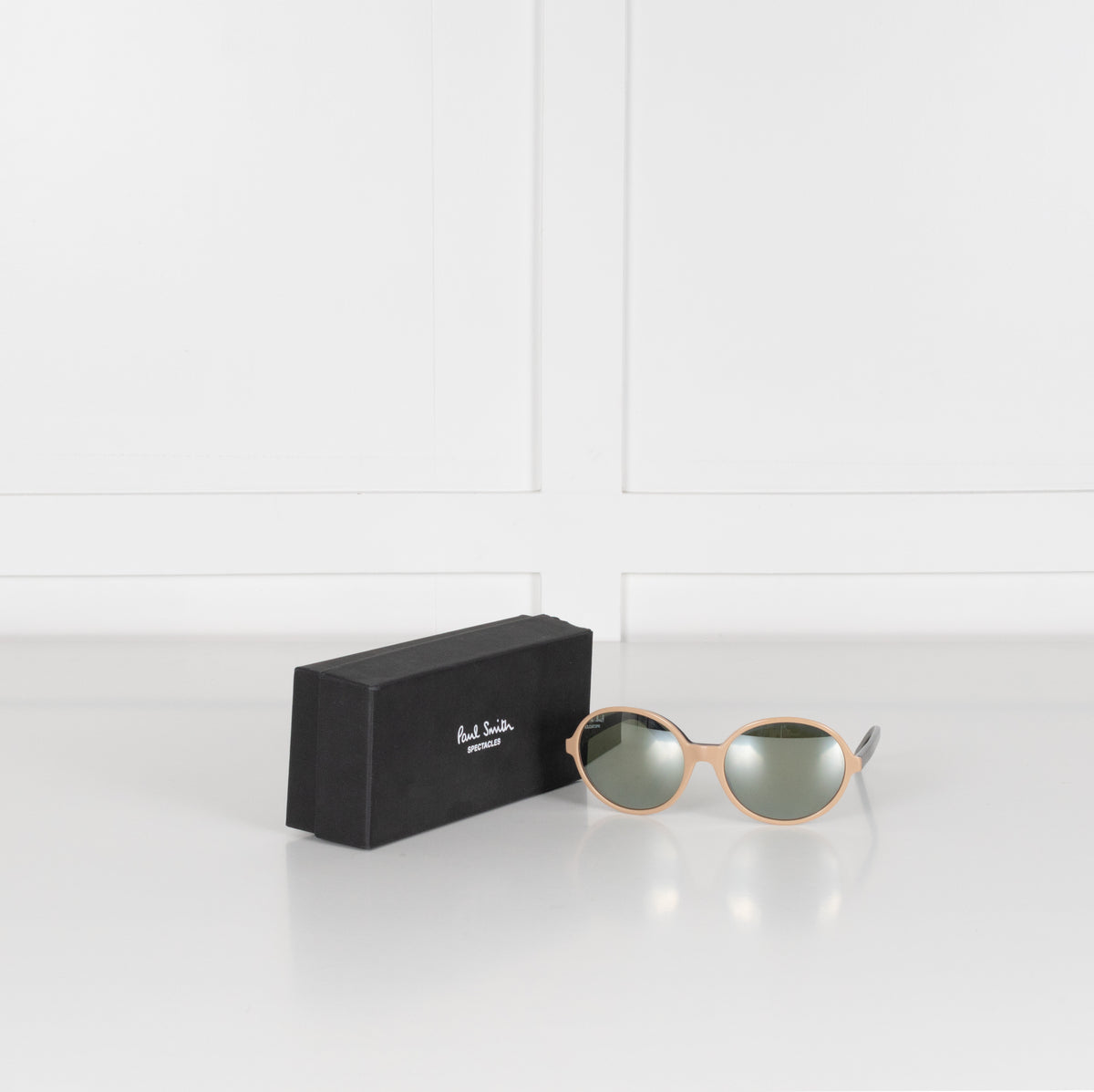 Paul Smith Elodie Beige Black Mirrored Sunglasses