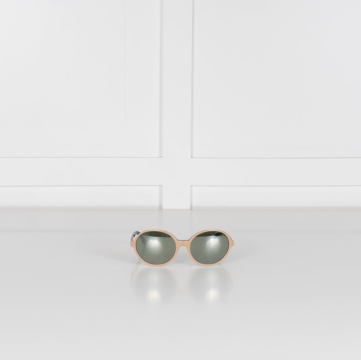 Paul Smith Elodie Beige Black Mirrored Sunglasses