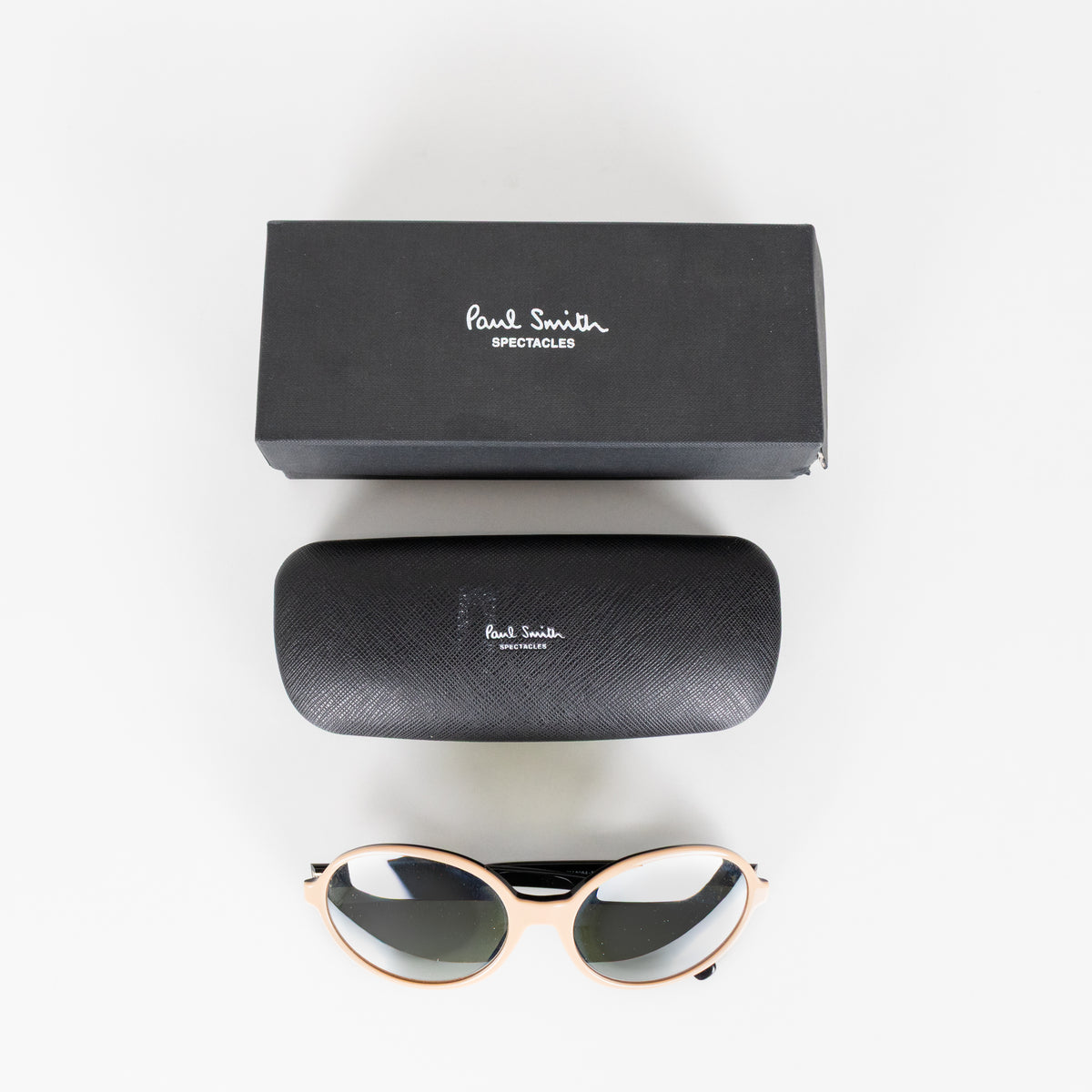 Paul Smith Elodie Beige Black Mirrored Sunglasses