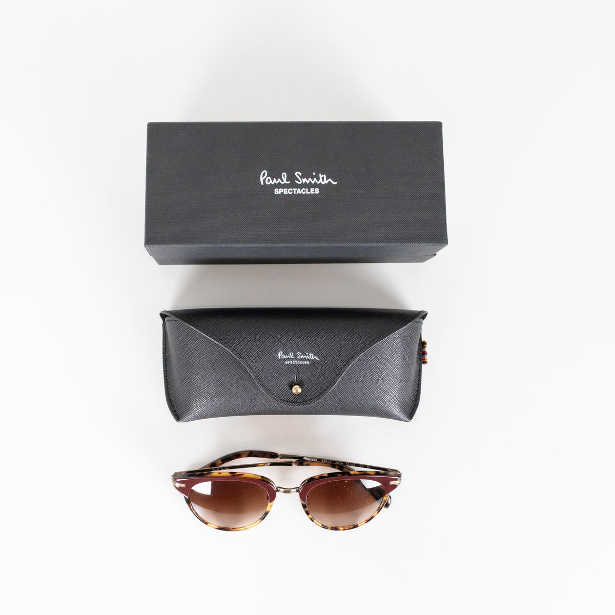 Paul Smith Jaron Maroon Tortoiseshell Sunglasses