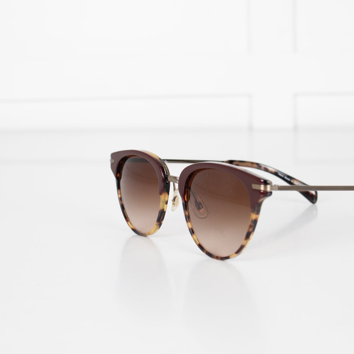 Paul Smith Jaron Maroon Tortoiseshell Sunglasses