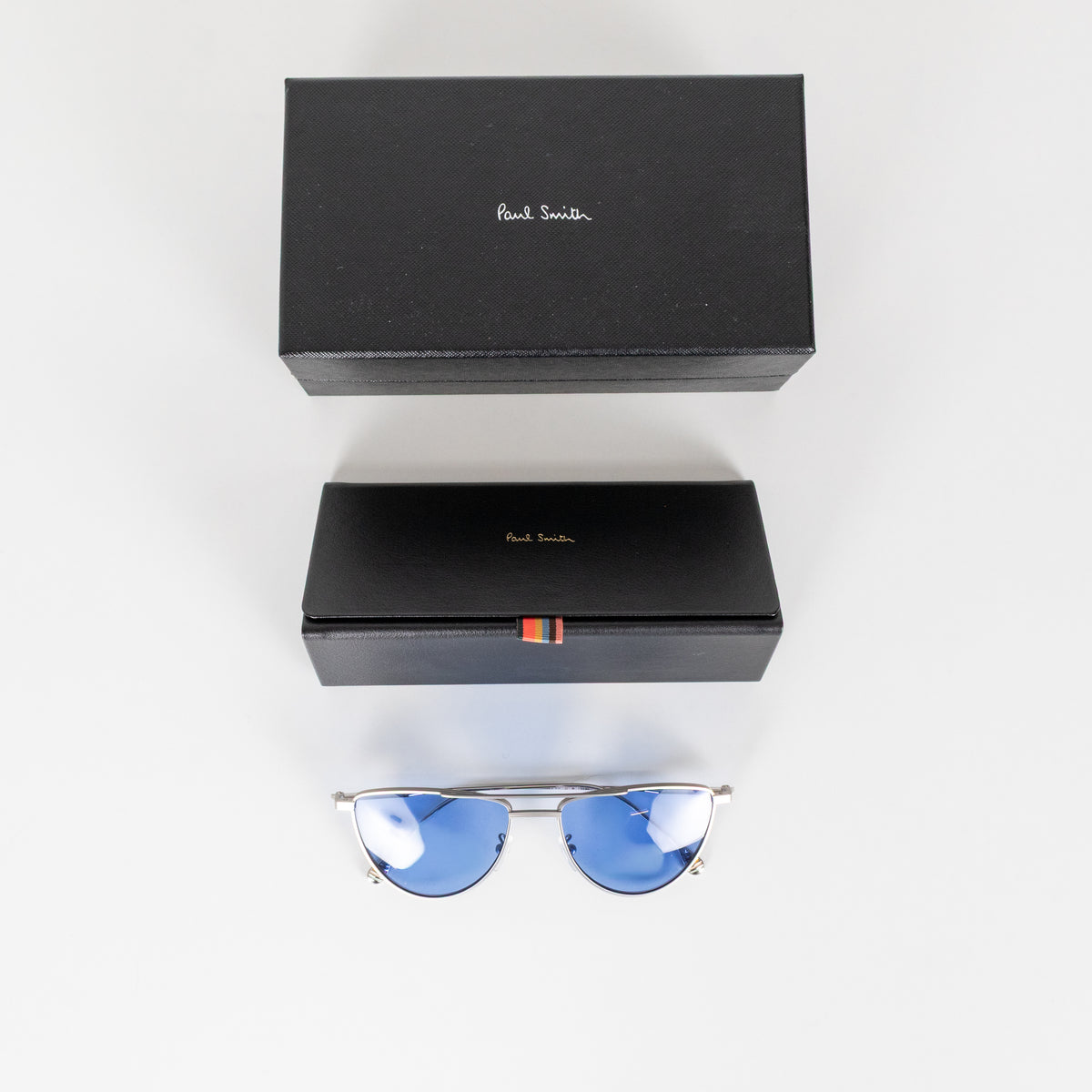 Paul Smith Garner Blue Lens Silver Arm Sunglasses