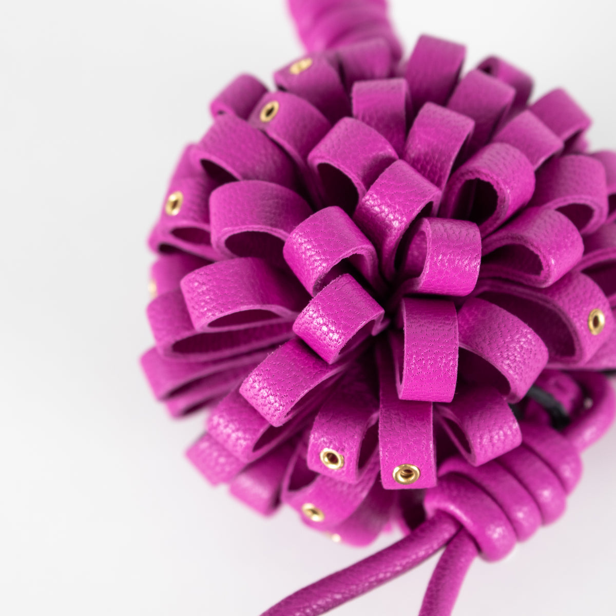 Anya Hindmarch Charm Character Purple Bramble Round Robot  Keyring