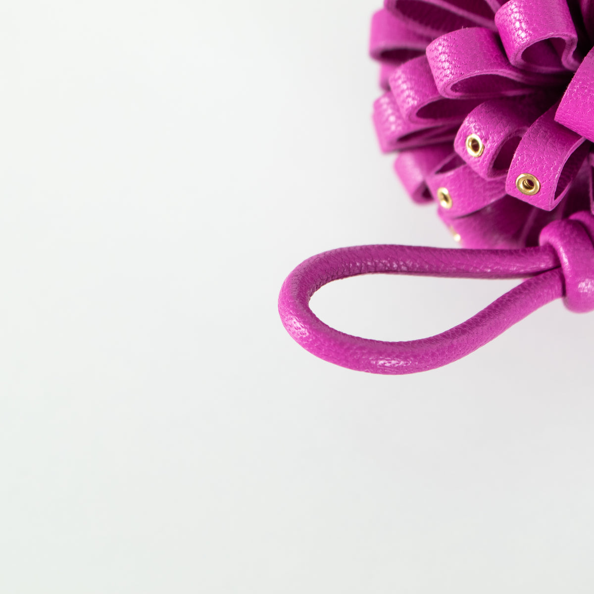 Anya Hindmarch Charm Character Purple Bramble Round Robot  Keyring
