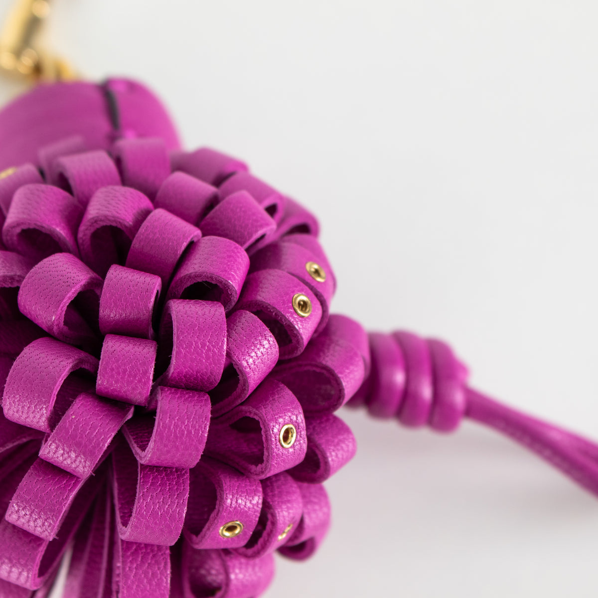 Anya Hindmarch Charm Character Purple Bramble Round Robot  Keyring