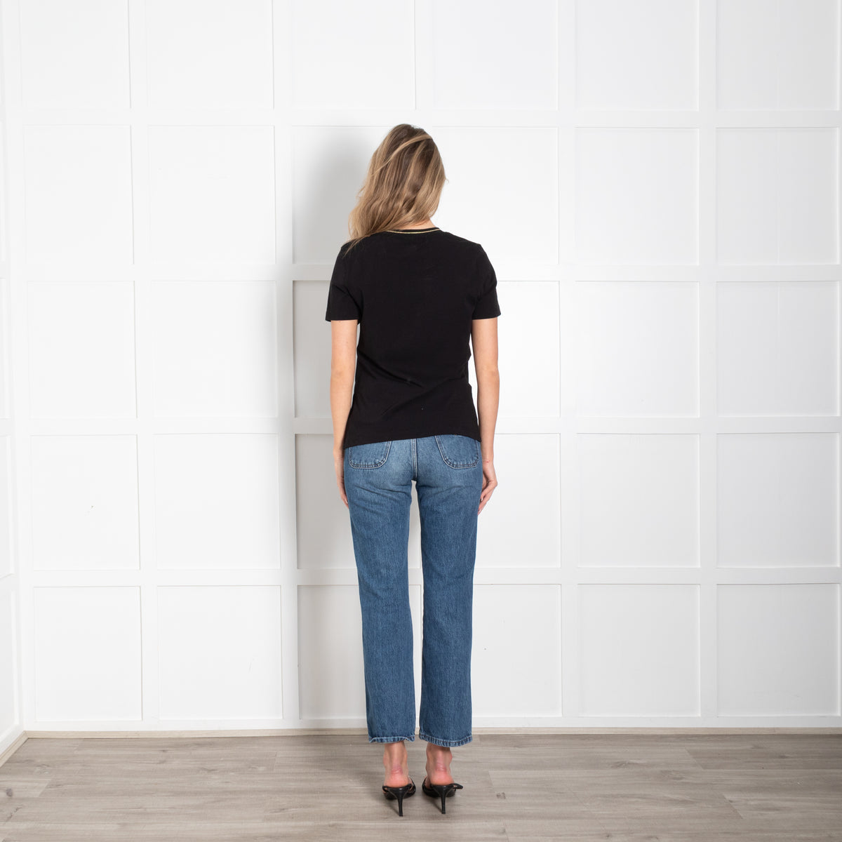 Versace Jeans Black Couture V Emblem T Shirt