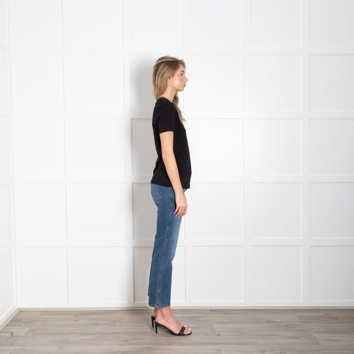 Versace Jeans Black Couture V Emblem T Shirt