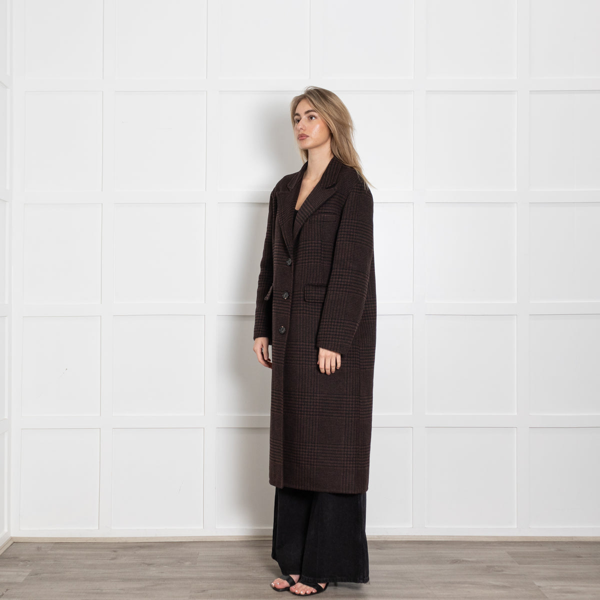 Rails Gallery Coat Espresso Houndstooth