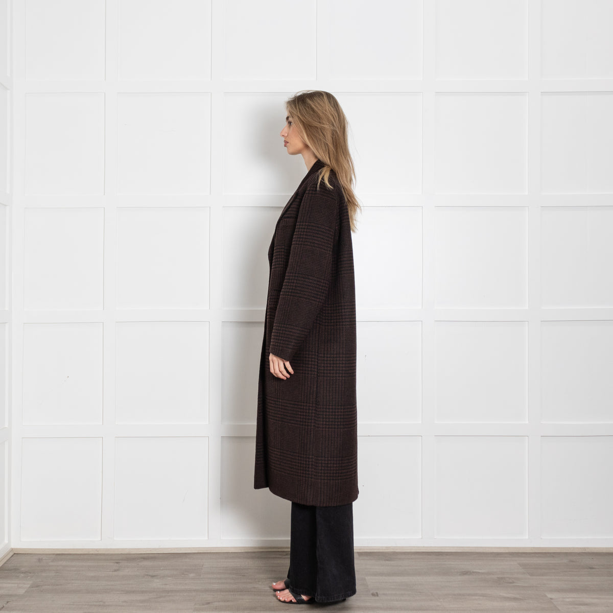 Rails Gallery Coat Espresso Houndstooth