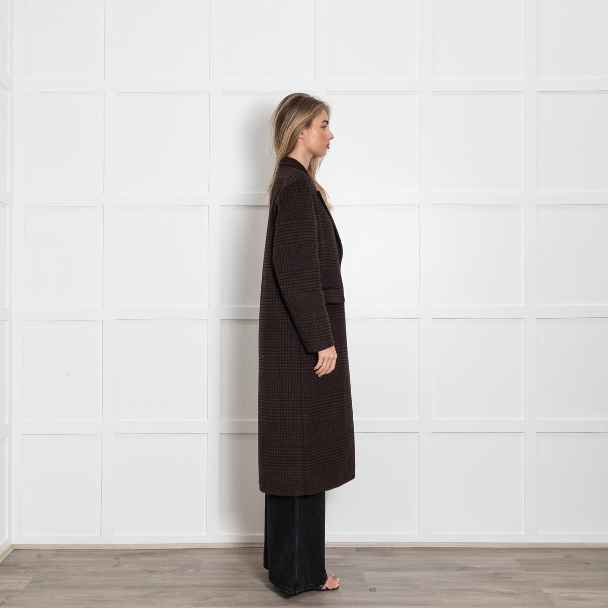 Rails Gallery Coat Espresso Houndstooth