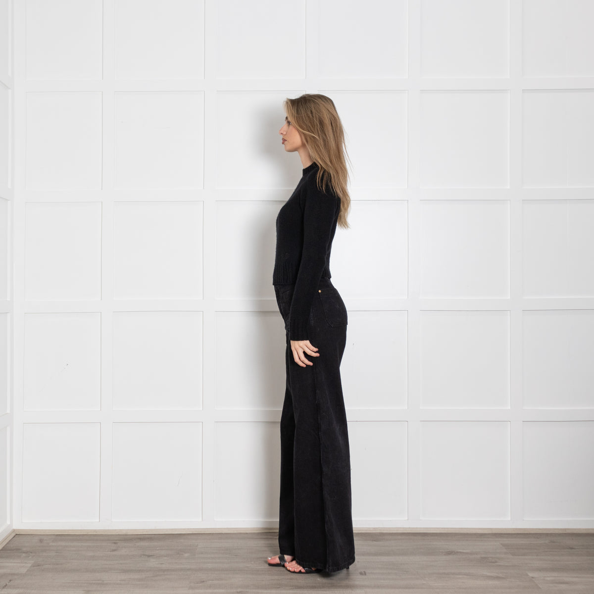 Vince Black Cashmere Short Jumper