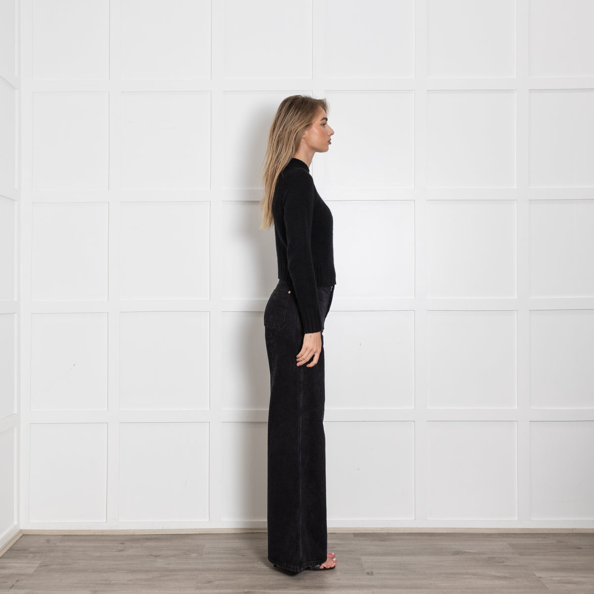 Vince Black Cashmere Short Jumper