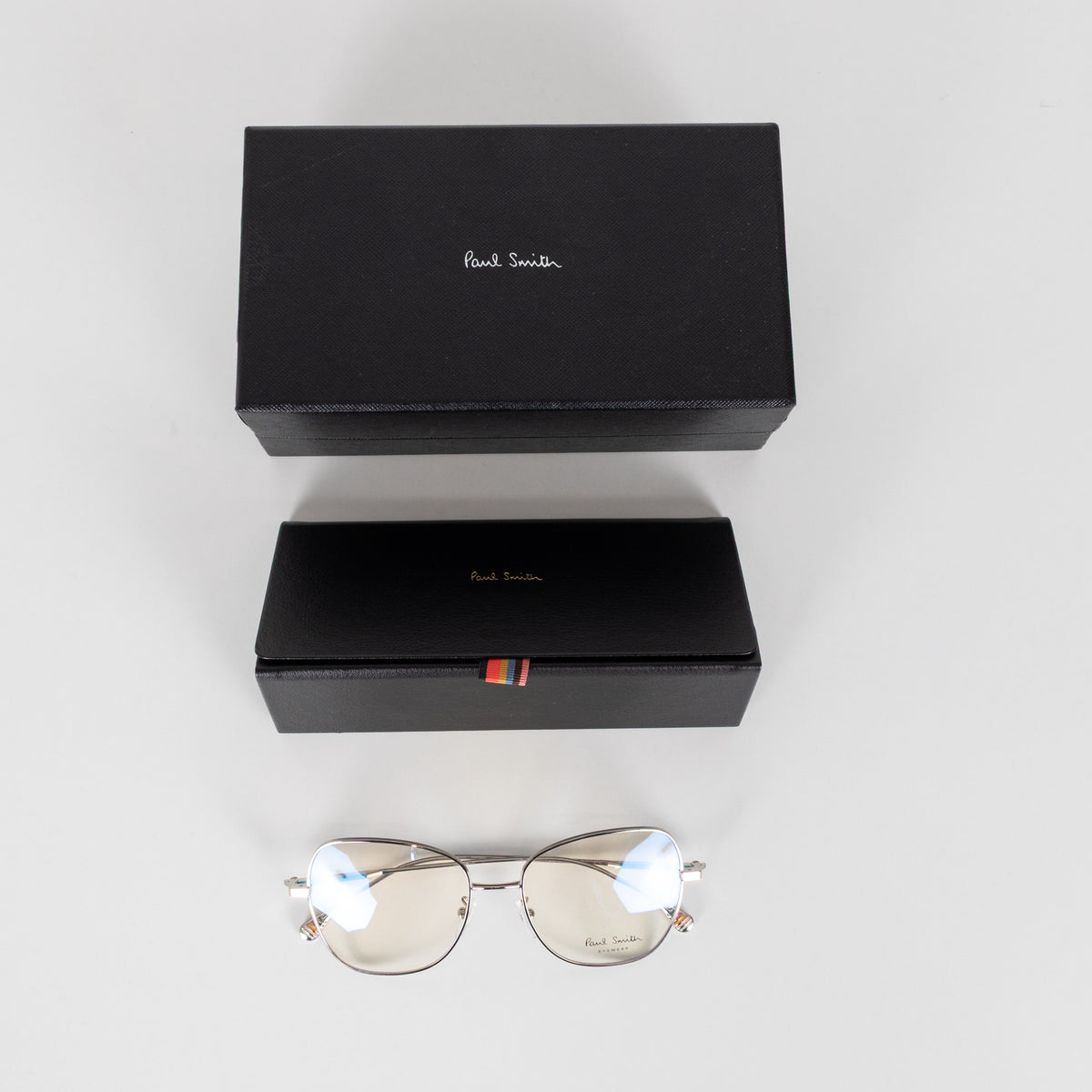 Paul Smith Clear Square Metal Frame Davis Opticals