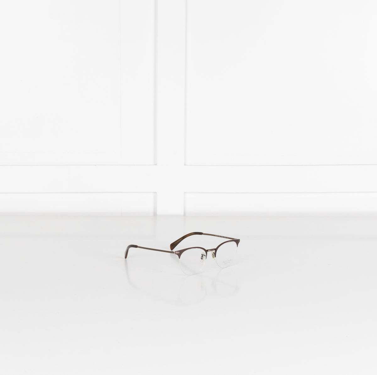Paul Smith Brown Wire Frame Ellidge Opticals
