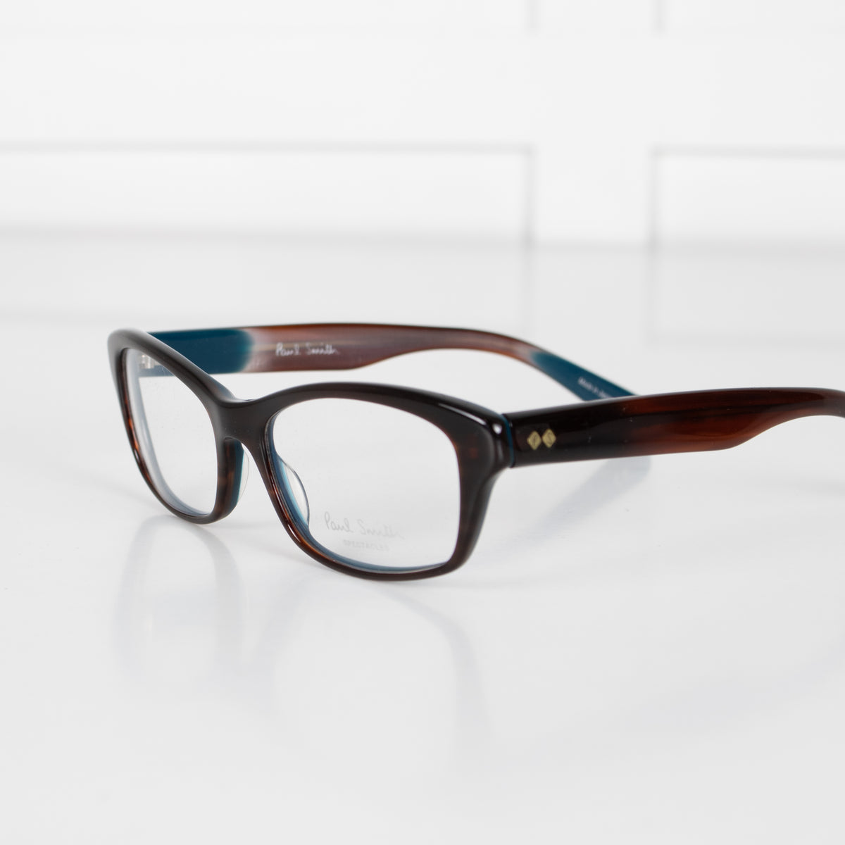 Paul Smith Blue/Brown Small Rectangle Opticals