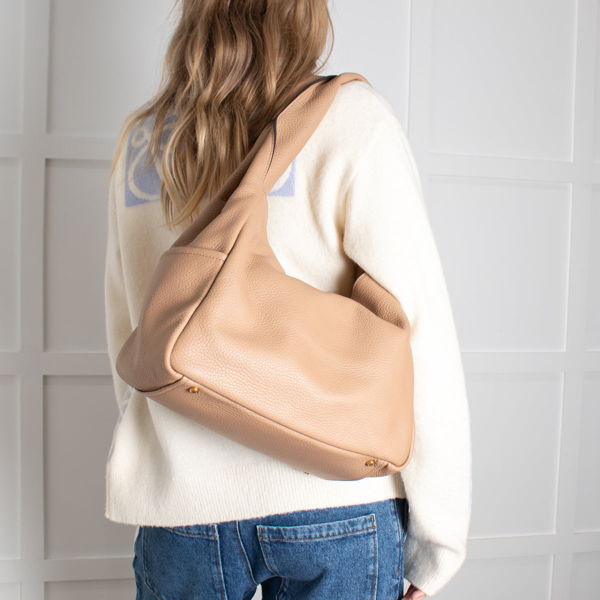 Donna Karan Toasted Almond Amagansett Shoulder Bag