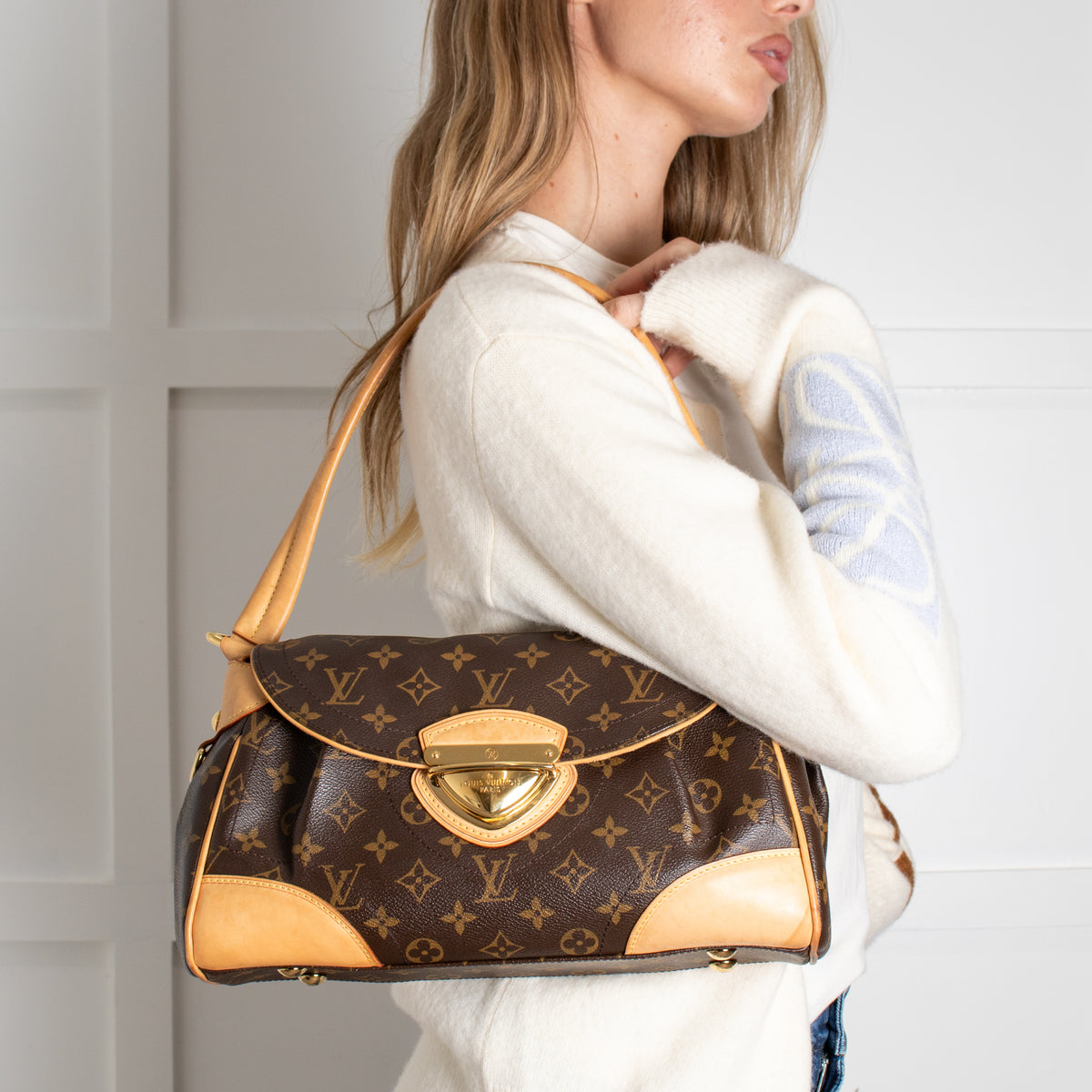 Louis Vuitton Brown Monogram Beverly MM Bag