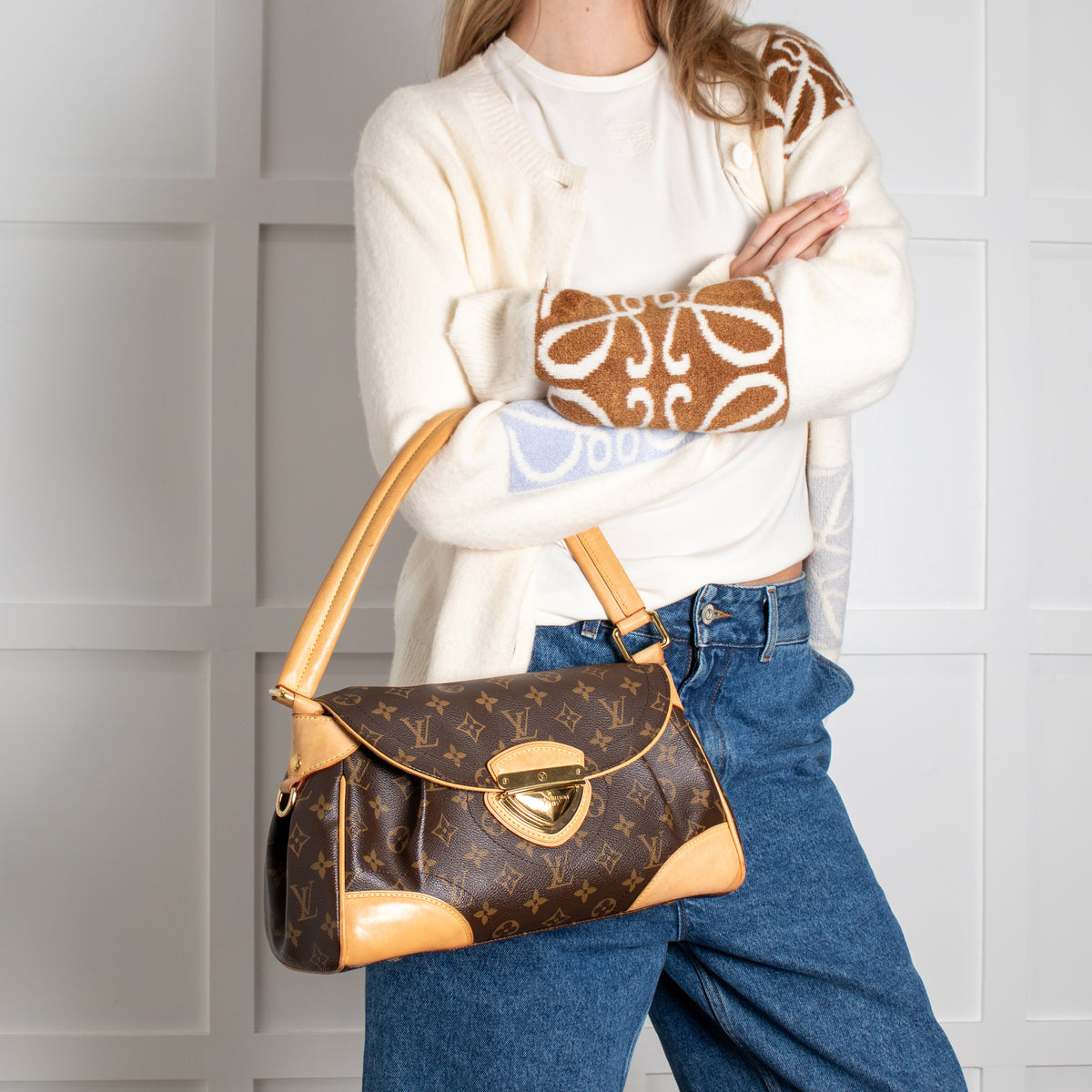 Louis Vuitton Brown Monogram Beverly MM Bag