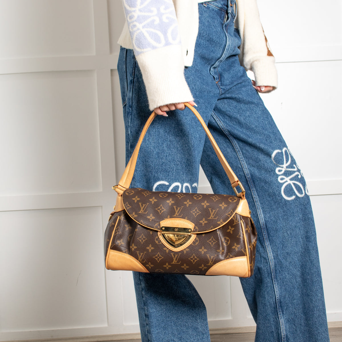 Louis Vuitton Brown Monogram Beverly MM Bag