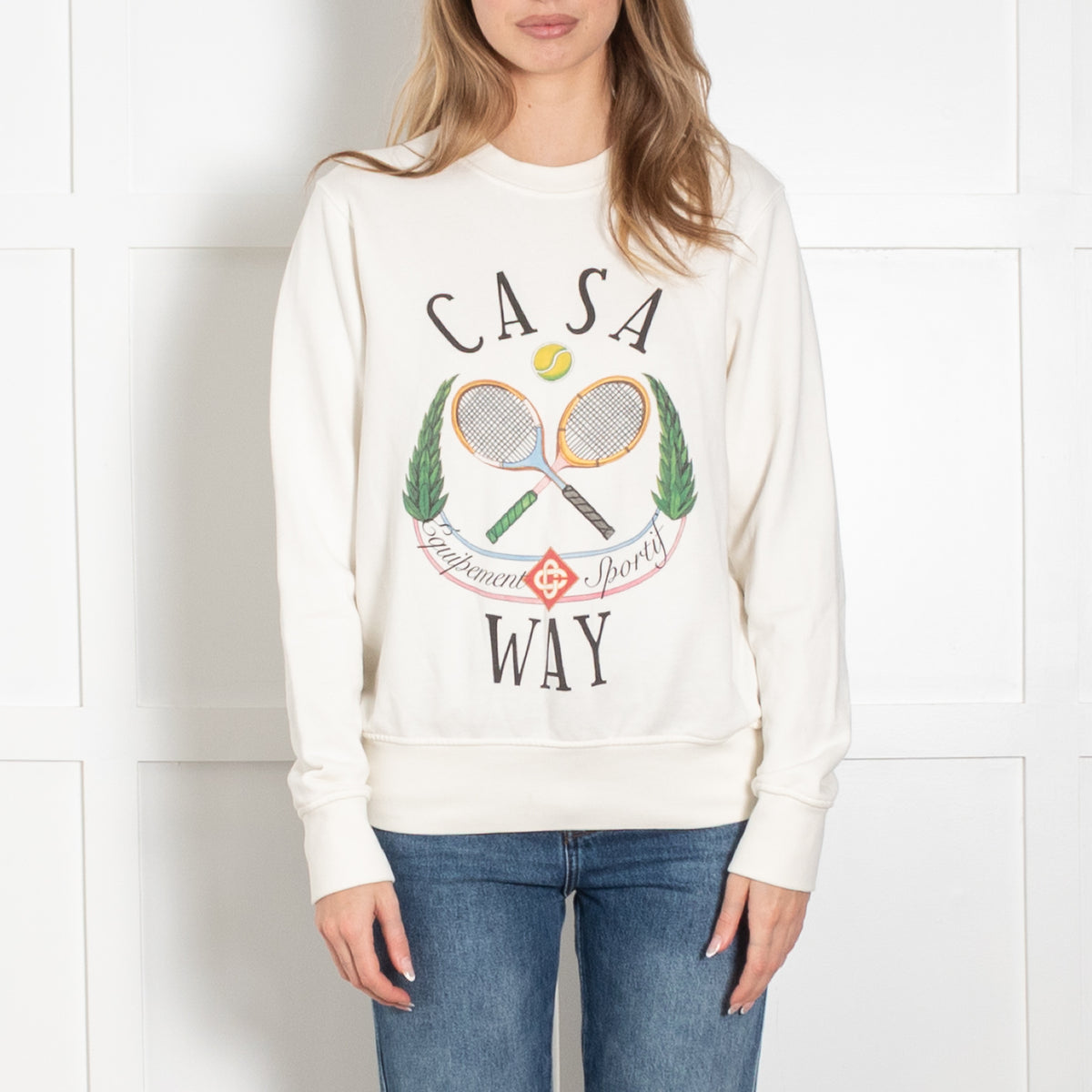 Casablanca Sportif Casa Way White Sweatshirt