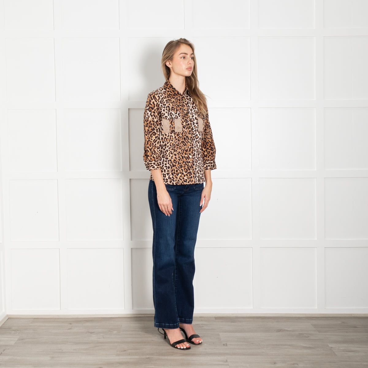 Dolce & Gabbana Brown Animal Print Cotton Shirt