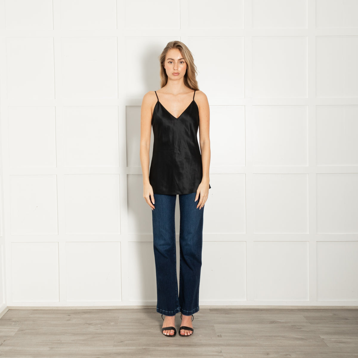 Joseph Black Silk Satin Camisole