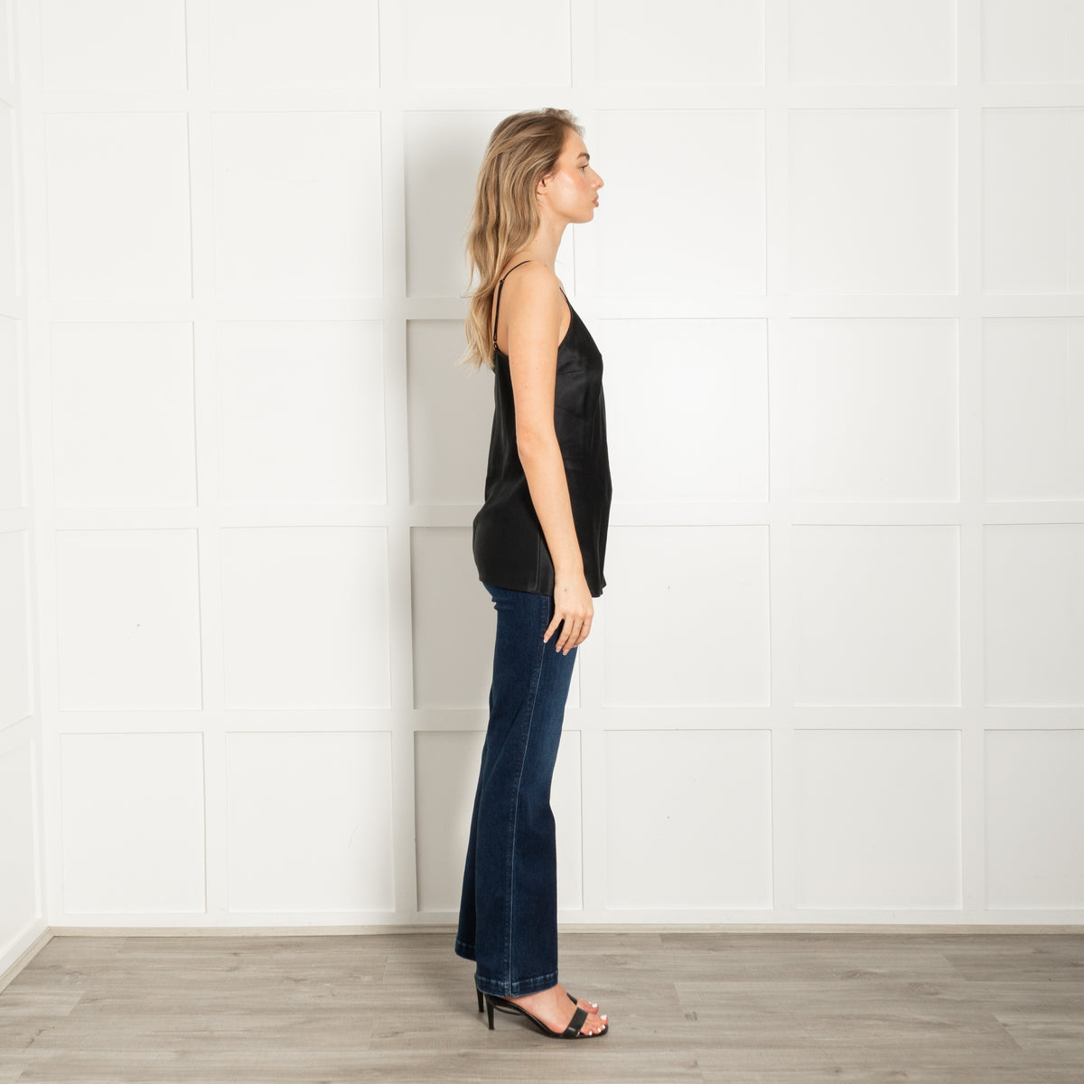 Joseph Black Silk Satin Camisole