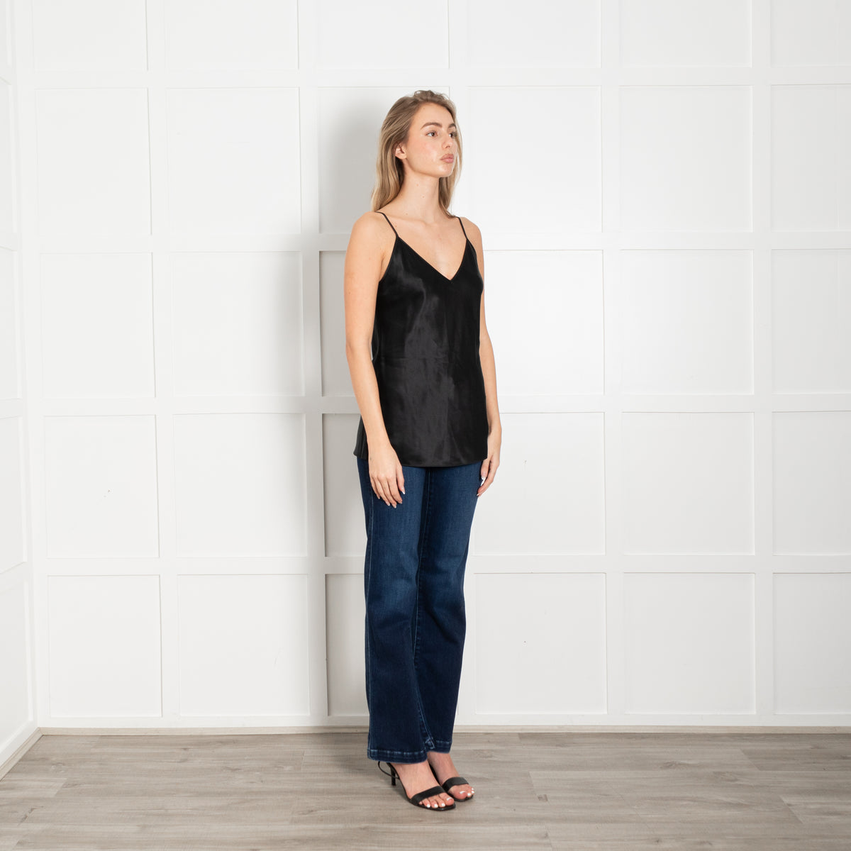 Joseph Black Silk Satin Camisole