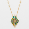 Jacquie Aiche Opal, Diamond and 14kt Gold Necklace