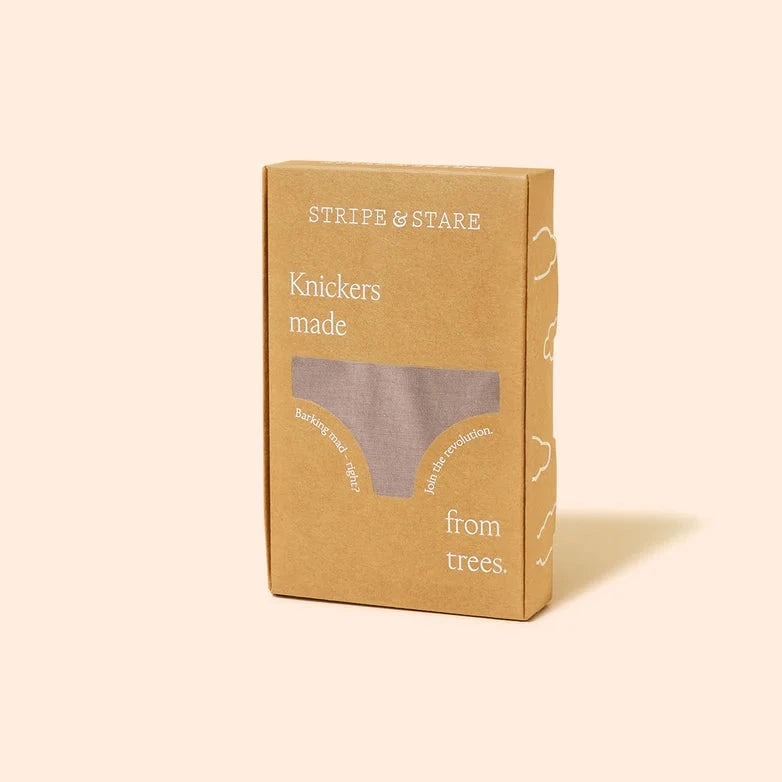 Stripe & Stare The Original Knicker in Taupe