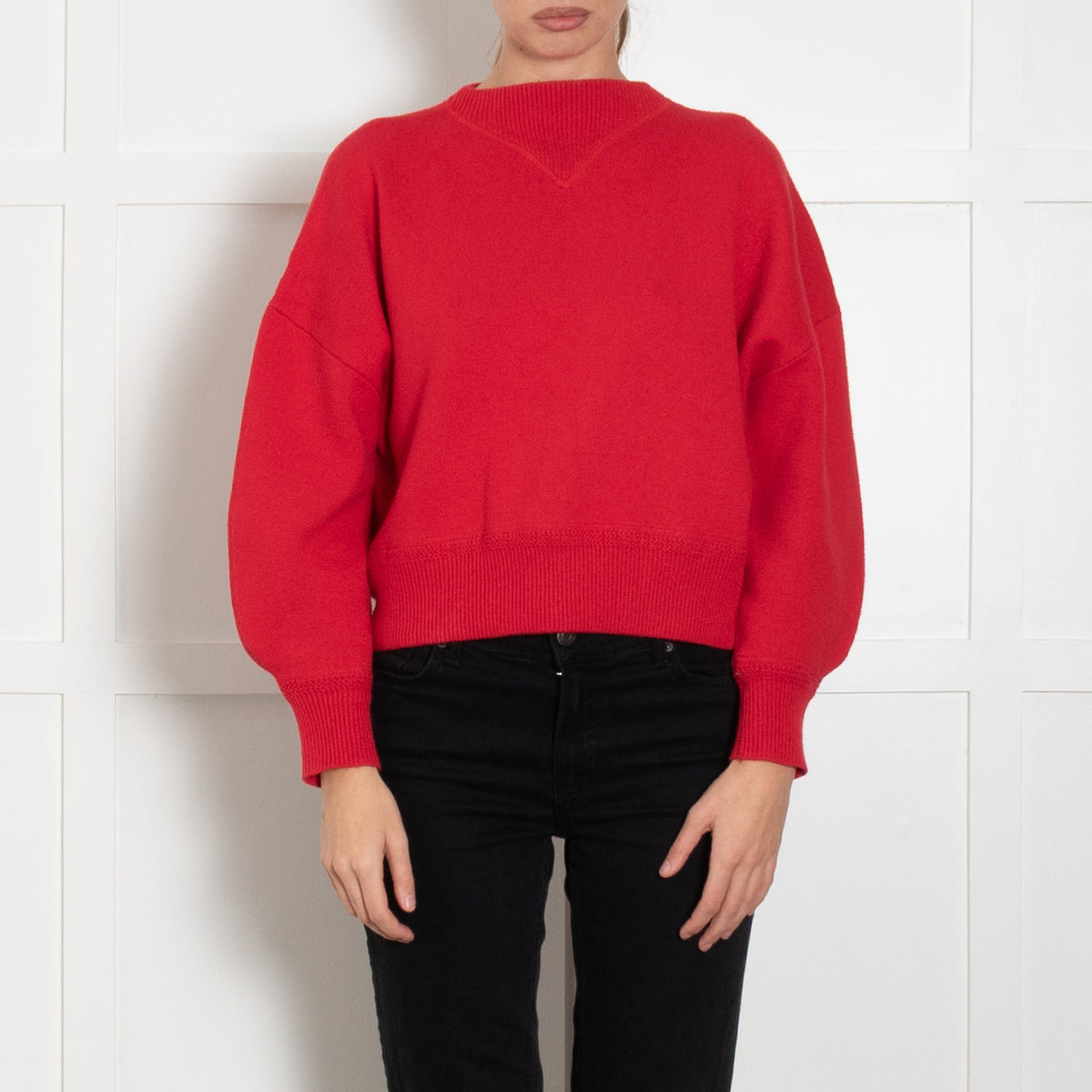 Isabel Marant Etoile Red Knit Sweatshirt