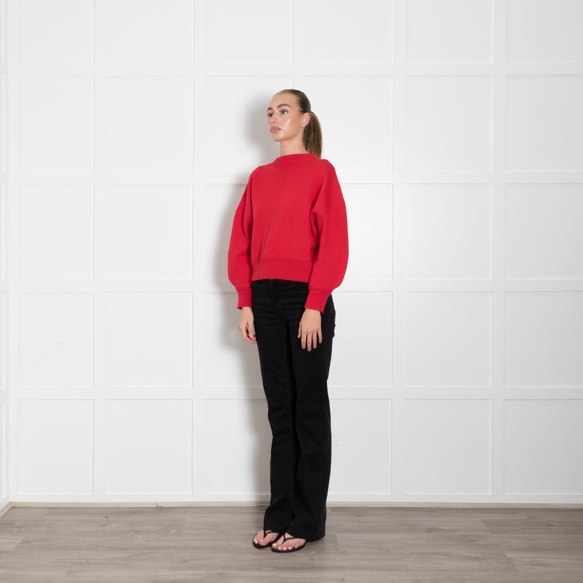 Isabel Marant Etoile Red Knit Sweatshirt