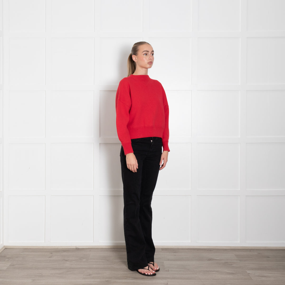 Isabel Marant Etoile Red Knit Sweatshirt