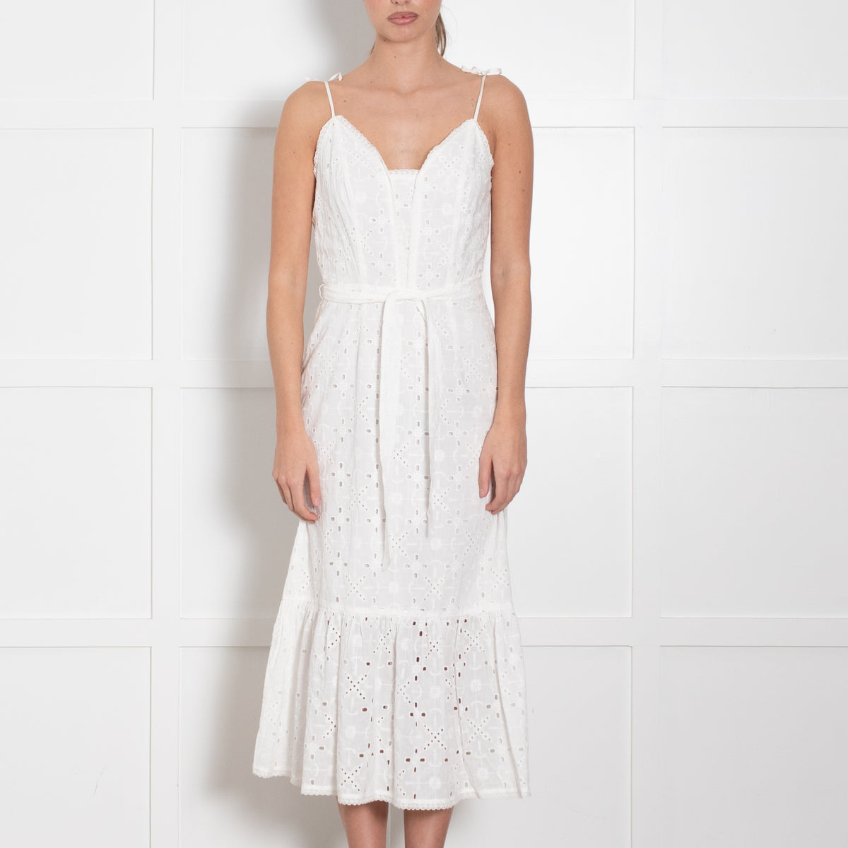 Paige White Broderie Anglais Seryne Sundress