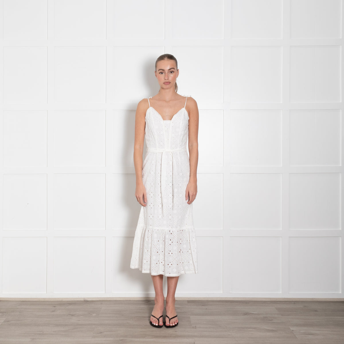 Paige White Broderie Anglais Seryne Sundress