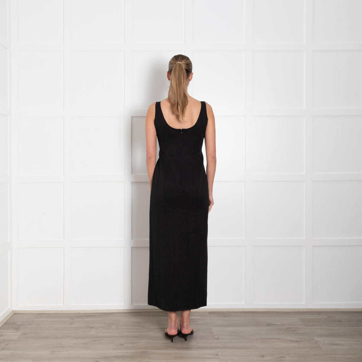Staud Black Sleeveless Maxi Dress