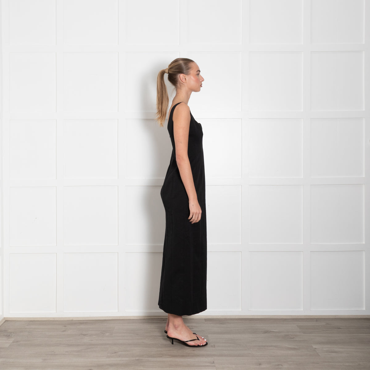 Staud Black Sleeveless Maxi Dress