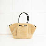Demellier New York Shearling Beige/Black Tote