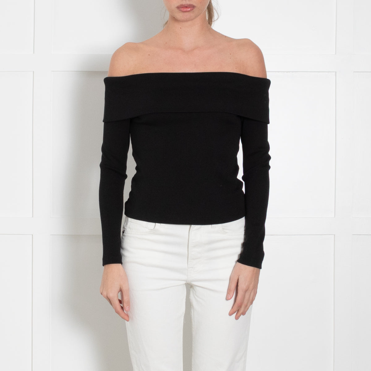 Veronica Beard Jeans Off The Shoulder Top