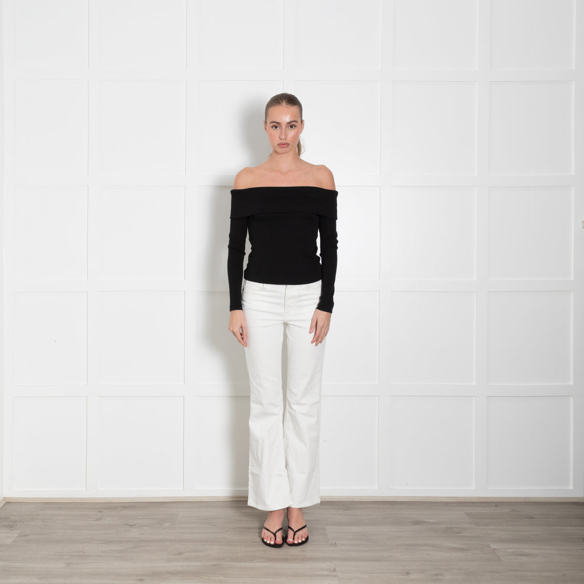 Veronica Beard Jeans Off The Shoulder Top