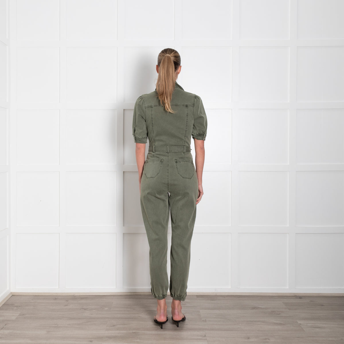 Paige Khaki Shortsleeve All in One