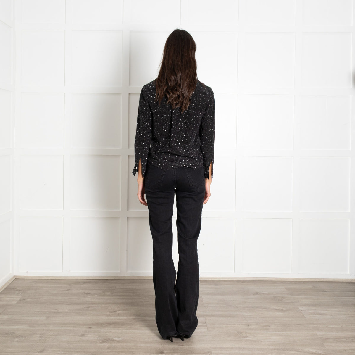 Academia Black Starry Print Shirt - Image 5