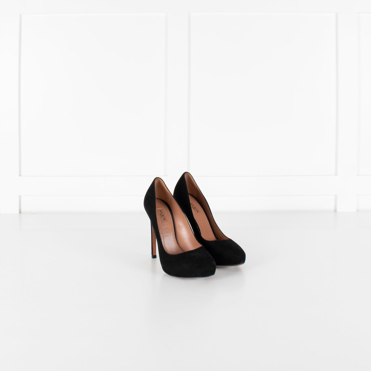 Alaïa Black Suede Heeled Pumps - Image 7