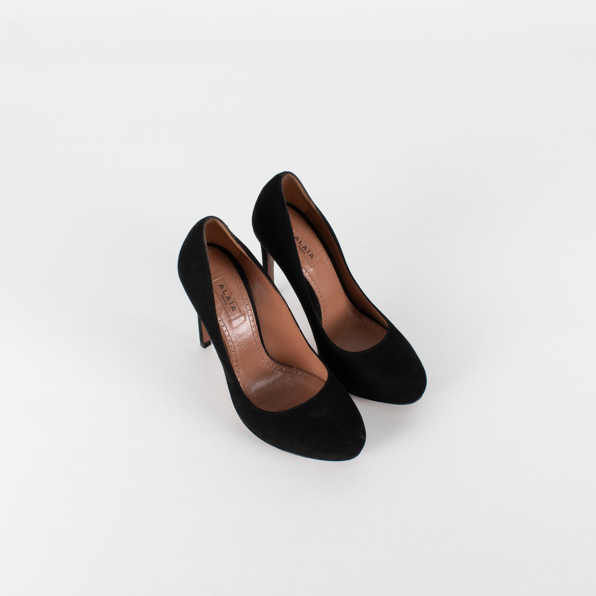 Alaïa Black Suede Heeled Pumps - Image 9