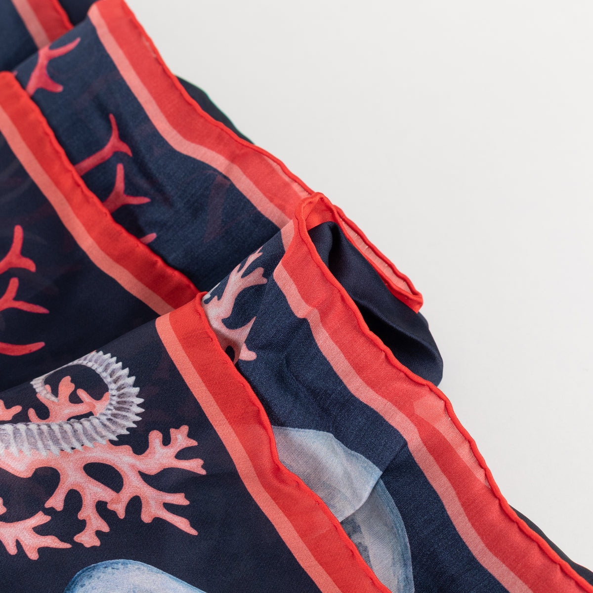 Alexander McQueen Silk Underwater Logo Scarf - Image 11