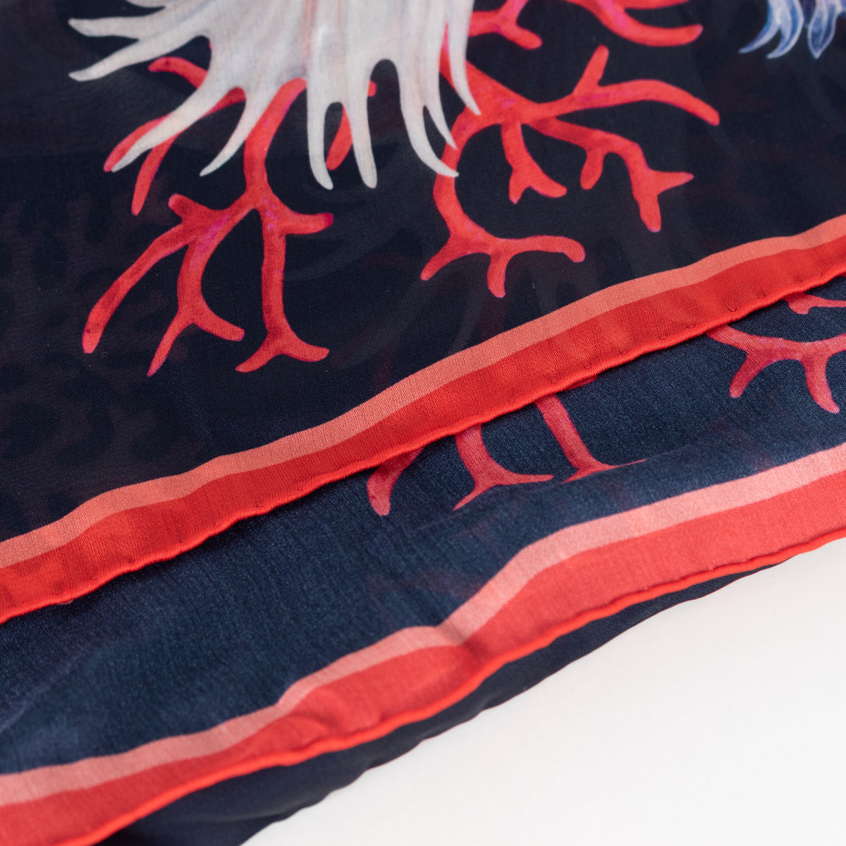 Alexander McQueen Silk Underwater Logo Scarf - Image 16